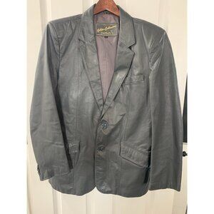 Golden Collection By Raffaelo Gray Leather Jacket  Size 44